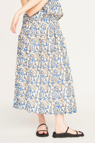 Verona Skirt In Blue Heka