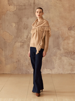 Scarf Cashmere Sweater
