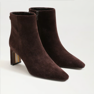 Saige Suede Cafe Noir Bootie