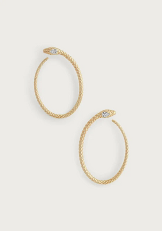 Serpent Hoop Earrings