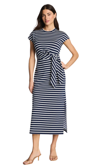 AirEssentials Tie-Waist Maxi Dress, Stripe