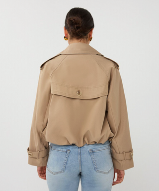 Coat Trench Short Balloon