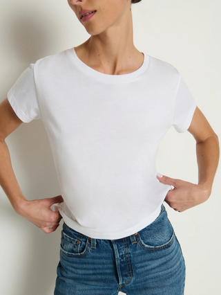 Goldie Boxie Crew White