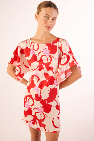 Aleka Dress Abstract orchid