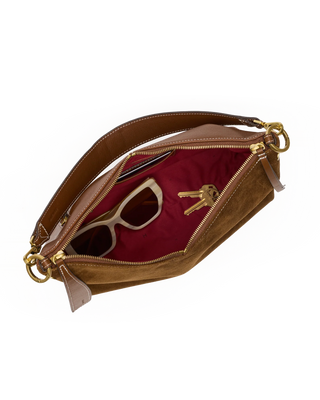 Grace Med - Cinnamon Suede/Antique Gold