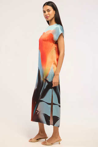 Lenna Dress Fire Petal