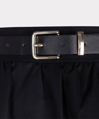 Skirt Long Poplin Pockets