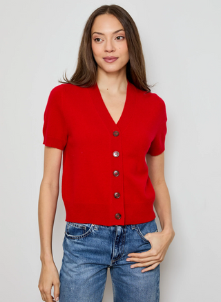 Vneck Cardi Short Sleeve