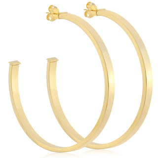 Lunaria Hoops Shiny Gold