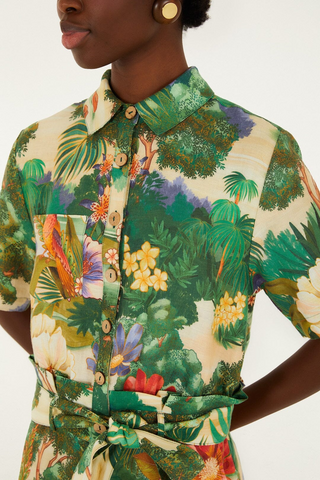 Oriental Garden Multicolor Romper