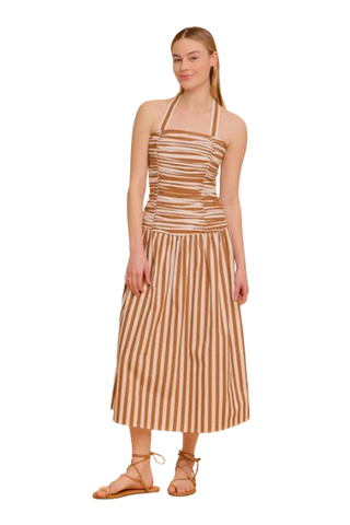 Romy Dress Tuck Stripes