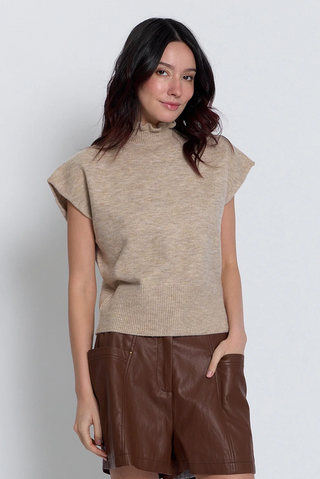 Kate Ruffled Collar Dolman Sweater