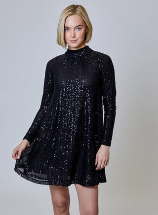Sequin dress black