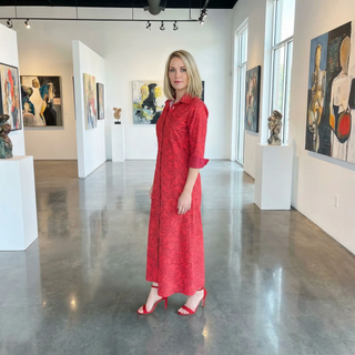 Nico Maxi Dress Damask Red