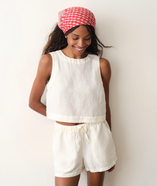 Linen Drawstring Short