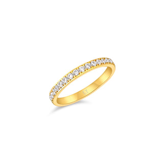 Velia Dainty Eternity Band Ring - Gold