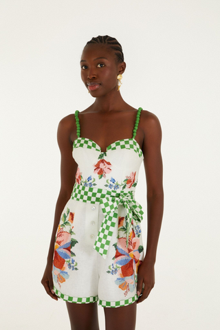 Calm Breeze Off-White Romper