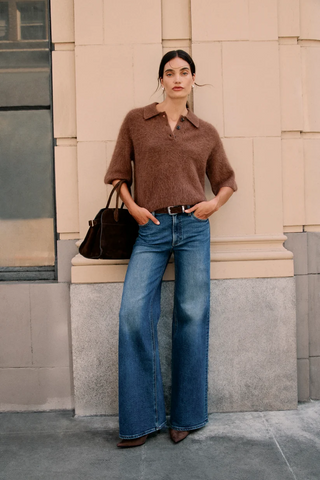 Vivian Mid Rise Wide Leg