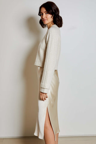 Roz Sweater Dress Combo Dove Marl