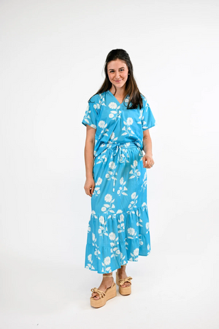Olivia Skirt Blue Quartz