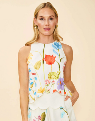 Prism Scallop Tank Top Garden Muse
