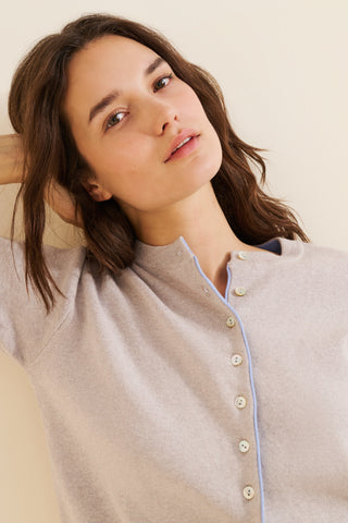 Delphine Tipped Cardigan