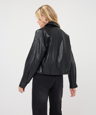 Jacket Balloon Pu Crinkle