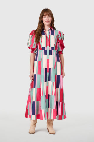 Rosie Shirtdress - Woodland Stripes