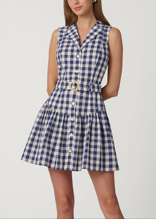 Natalia Dress Navy Optic