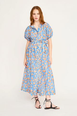 Somerset Dress Tangerine Carnation