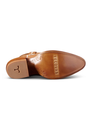 The Jolene Caramel/Bone Cowhide