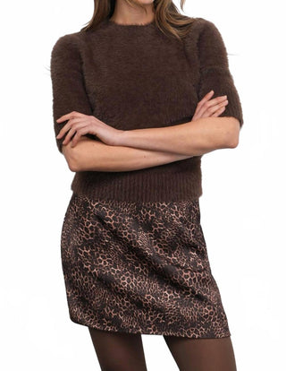 Tory Leopard Mini Skirt