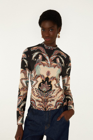 Tapestry Dream Beige Jersey Blouse