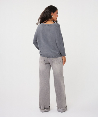 Sweater S/Slve Shoulders Details