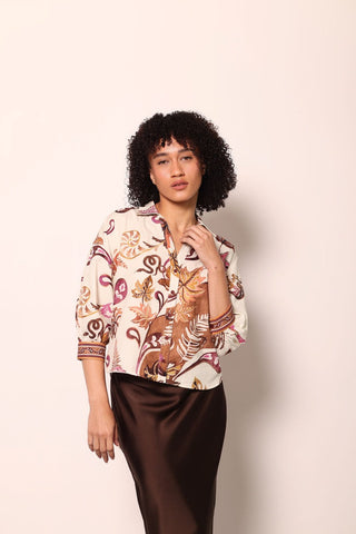 Elsa Blouse Misty Ferns