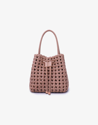 Perrie Bucket Mini Woven Square Tote