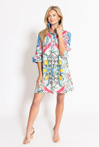 Mint Chinois Shirt Dress Short