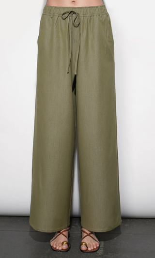 Paisley Wide Leg Pull On Pants