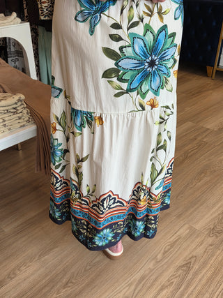 Ada Skirt Ivory Bloom