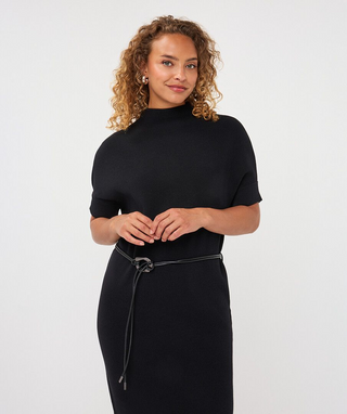 Dress Long Knit Black