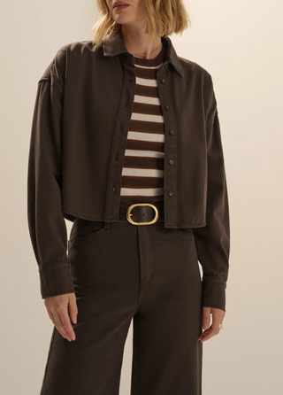 The Crop Ex Boyfriend Shirt - Esspreso