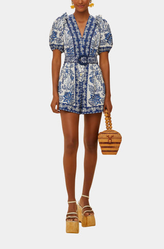 Shell Garden Off-White Romper