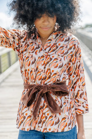 Skyler Blouse Coffee Bean