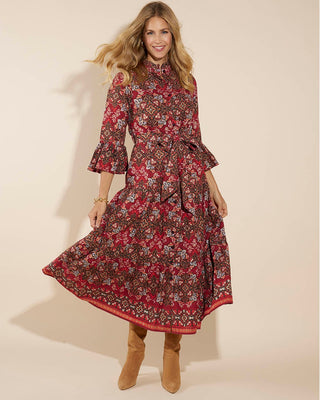 Roxie Dress Italian Tile Claret