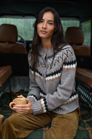 New England Cardigan Mushroom heather